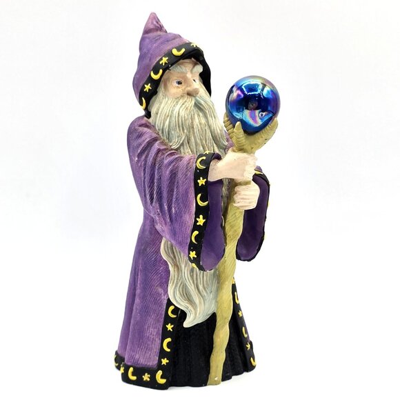 Vintage The Fantasy of Glenwillow By Russ Berrie Ceramic Wizard Glass Ball 14136 - Picture 1 of 9